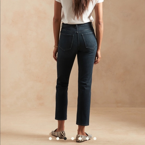 THE STRAIGHT ANKLE JEAN Deep Indigo 25 - Picture 3 of 7